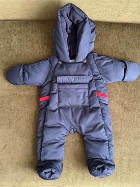 Jacadi navy blue puffer snowsuit